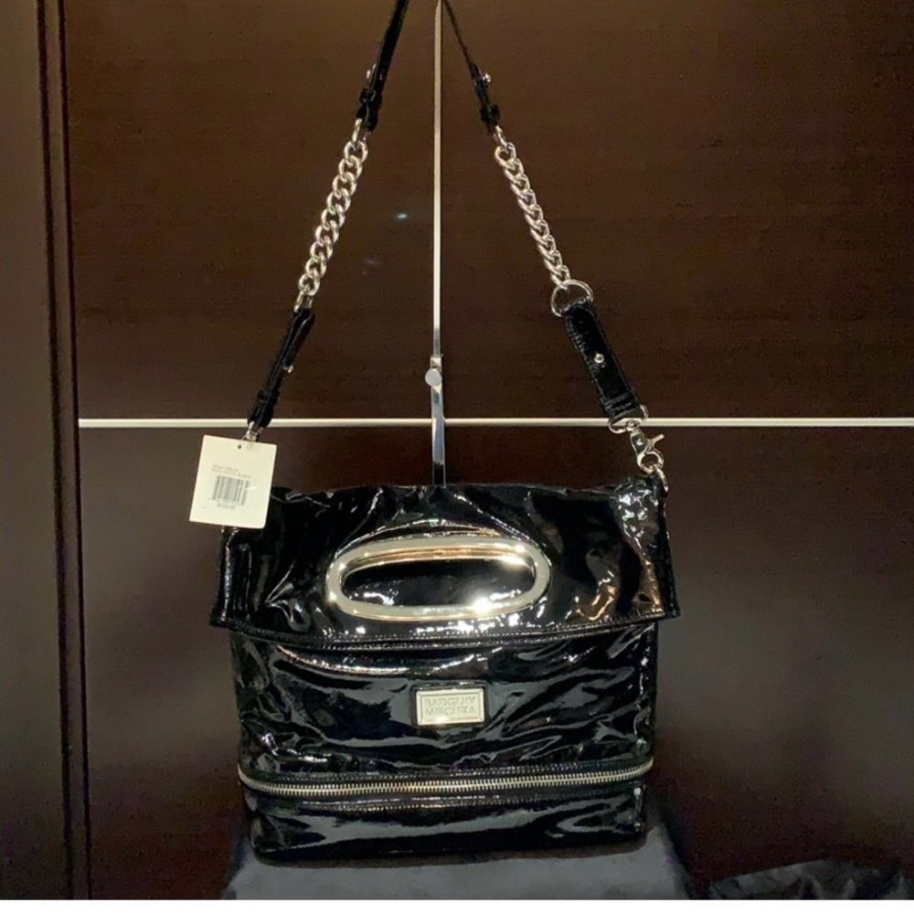 Badgley Mischka patent leather beautiful purse nwt